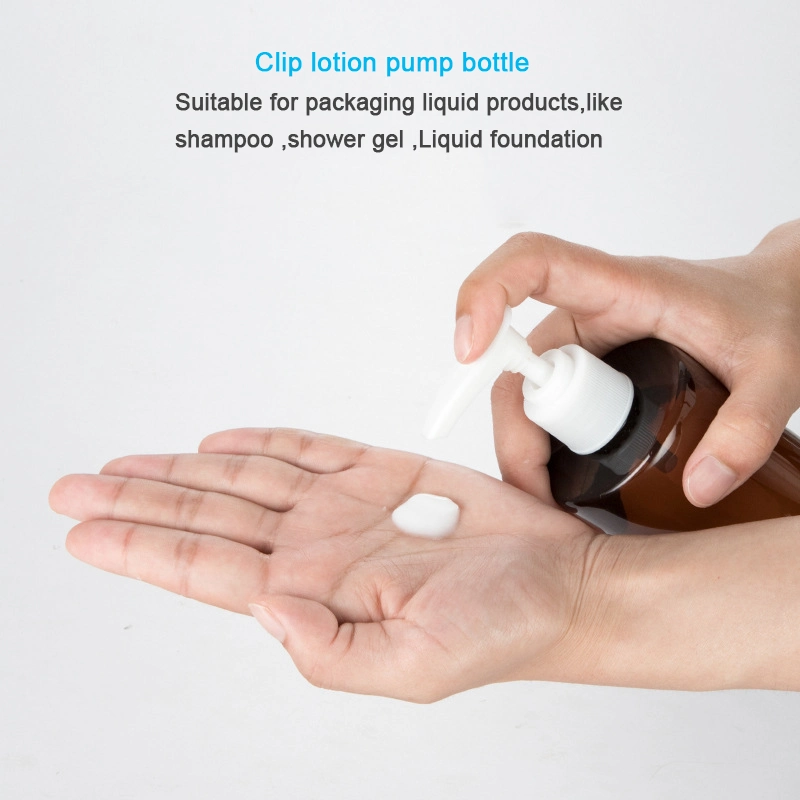 Wholesale White Black Amber 60ml 100ml 160ml 200ml 300ml Clear Plastic PE Bottle with Lotion Pump